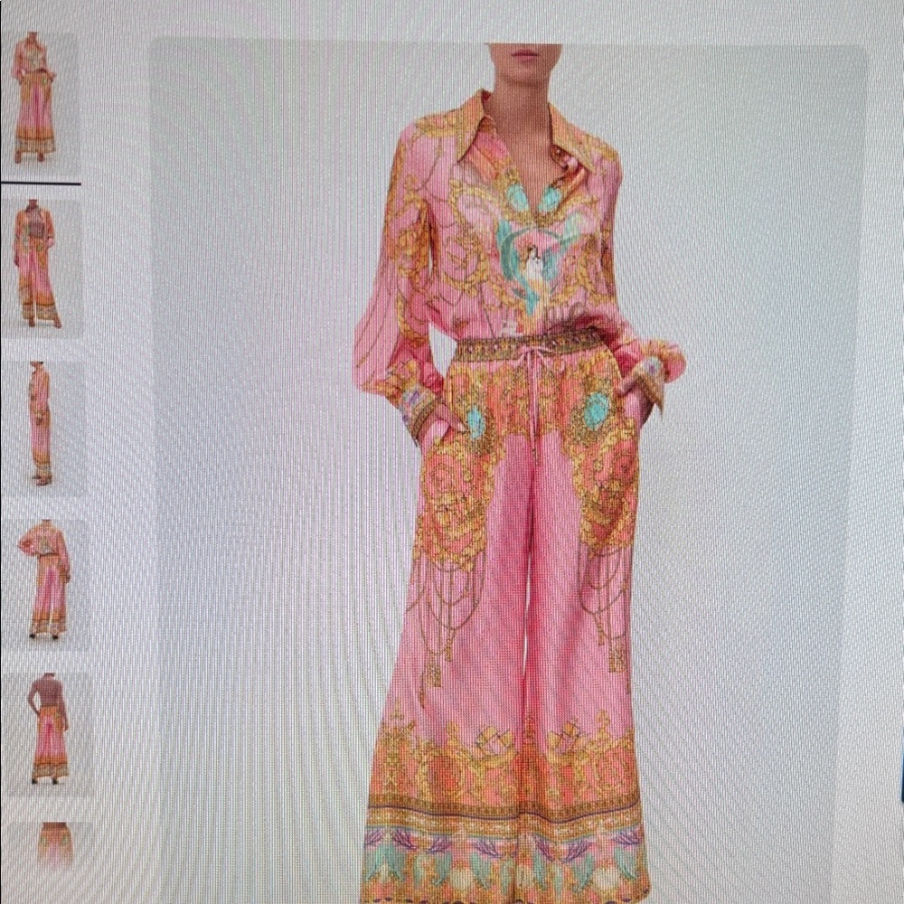 Pink Patterned Women's Jumpsuit